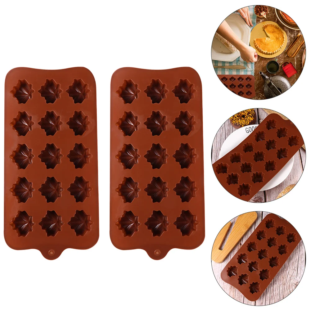 

Molds Mold Silicone Leaf Maple Candy Chocolate Baking Cookie Tray Fall Soap Leaves Cake Making Fondant Biscuit Sticks Cutter