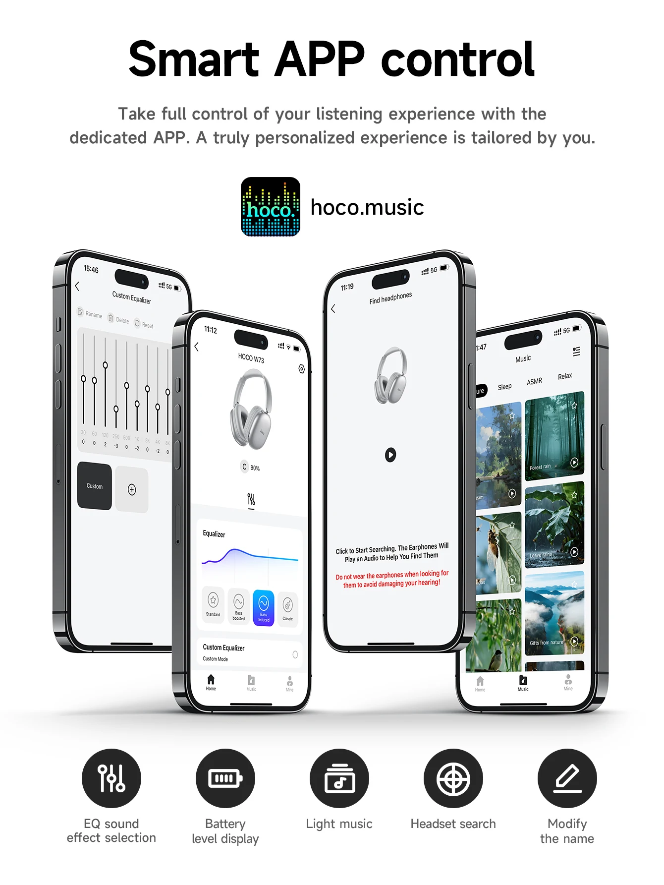 HOCO W73 HiFi Wireless Headphones