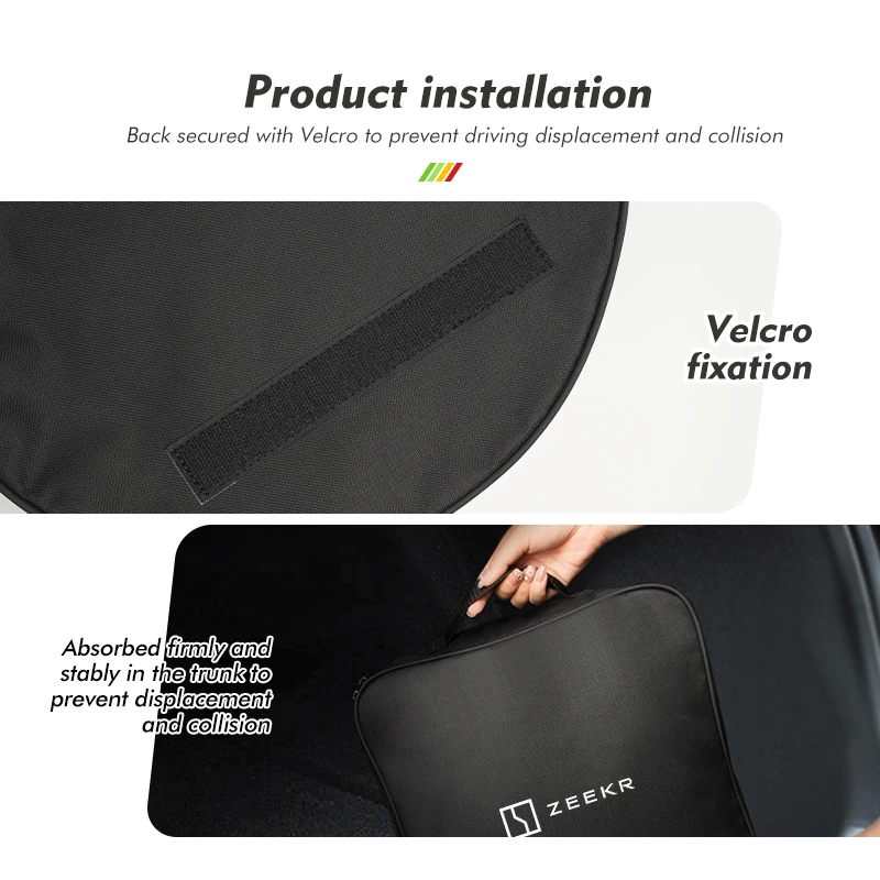 Waterproof Car Logo Charging Cable Organizer Bag