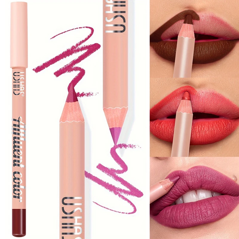 8 Colors Waterproof Lip Liner Pencil Long Lasting Sexy Dark Red Pink Matte Lipstick Pencil Natural Lipliner Pen Red Contour Tint lip liner lip liner pencil lipliner pencil