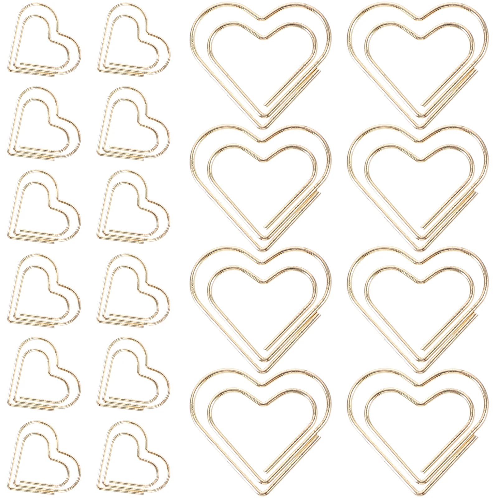 

Cute Heart Paper Clips 50Pcs Metal Clips for Documents Notebooks Scrapbooks Fun and Unique Office Supplies