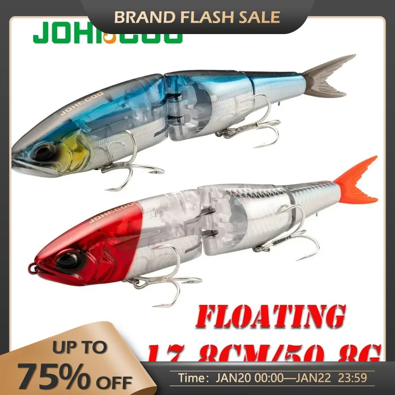 Swimbaits 178mm 50g Flash Blade Fishing Lures Hard Body Floating Jointed  Bass Pike Fishing Bait Long Casting Lure for Seabass - AliExpress