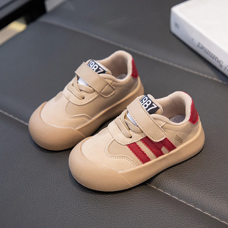 Baskets décontractées pour enfants, chaussures de sport respirantes pour garçons et filles, chaussures de tennis, mode printemps, blanches, plates, course à pied_voghion.com