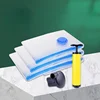 Vacuum Bag for Clothes Storage Bag With Valve Transparent Border Folding Compressed Organizer Travel Space Saving Seal Packet 1