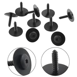 Premium Quality Metal Car Fasteners Clips - 10pcs/set Black Interior Accessories