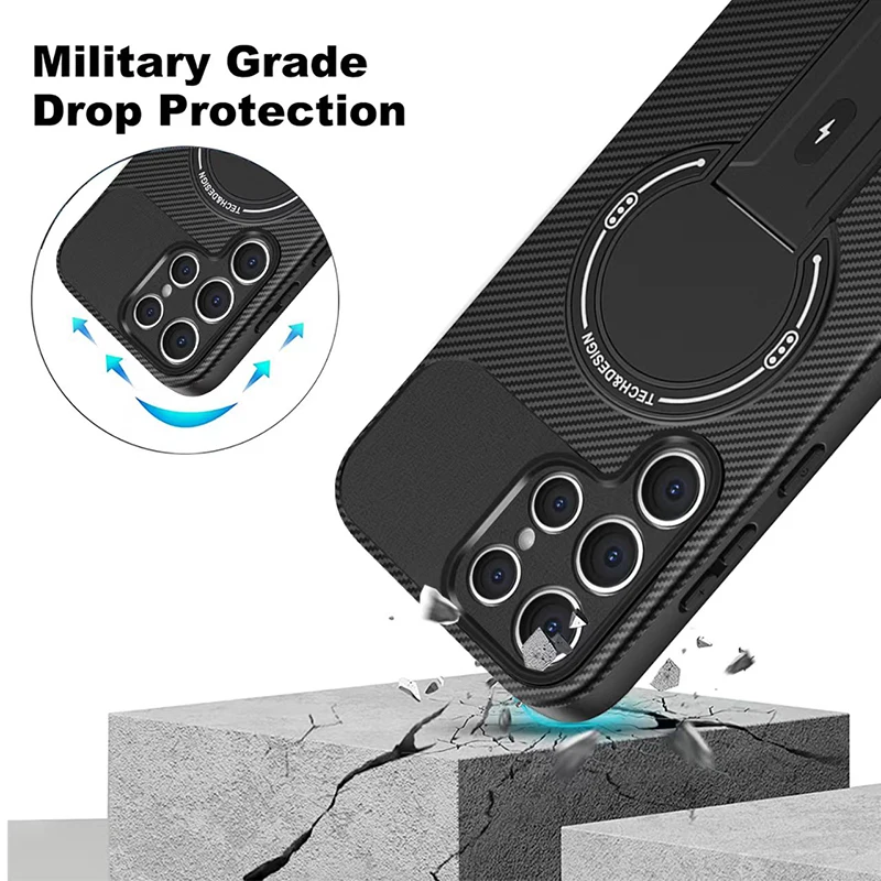 Wireless Charging Invisible Holder Phone Case