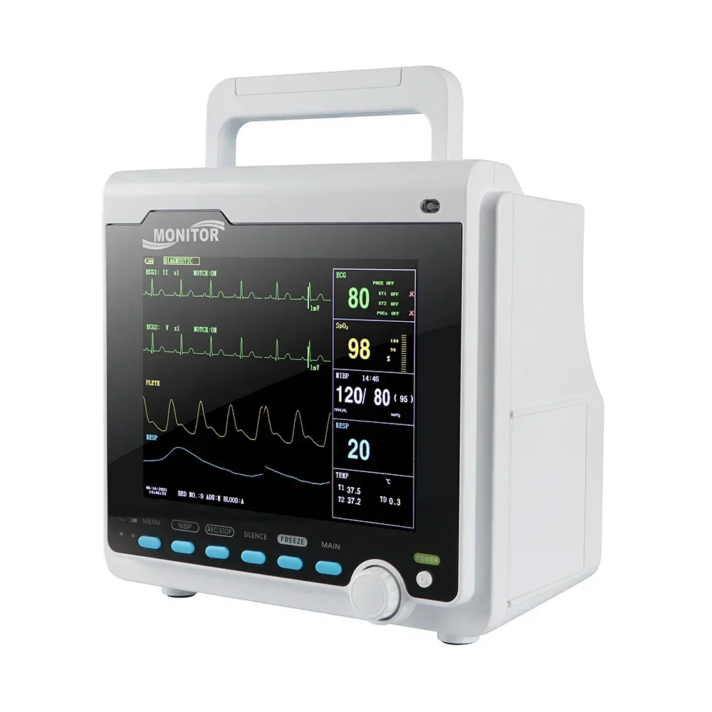 CMS6000 Portable Veterinary Monitor Oximeter detector Monitor 8" Pet Vital Sign