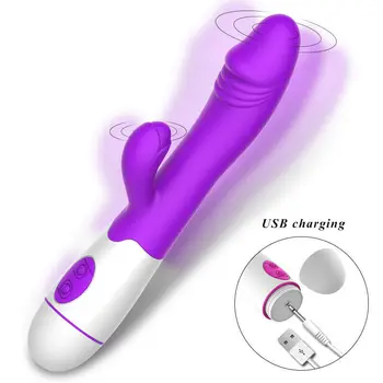 G Spot Rabbit Vibrator Clit Stimulation Massager Waterproof Female Masturbation Dildo Fast Squirt Orgasm Sex Toys Rechargeable 4