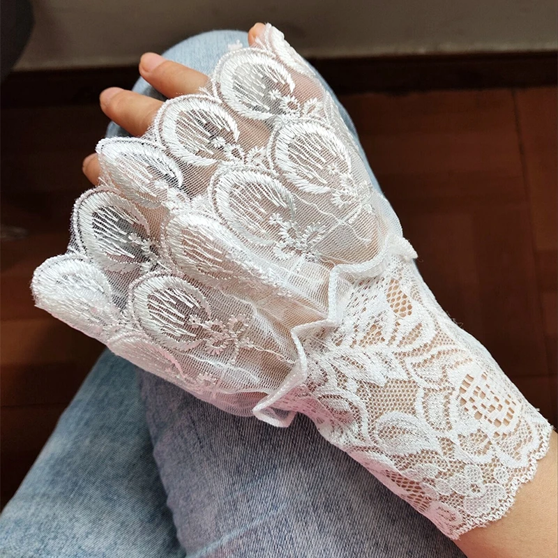 

Nail polish shoot detachable fake lace sleeves embroidery for photos fashion nail backdrop DIY nail photo sleeves Manicure props