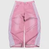 Streetwear Men and Women Loose Striped Embroidered Jeans Y2K Simple Casual Jeans Harajuku Retro Wide Leg Pants Unisex Pants 6