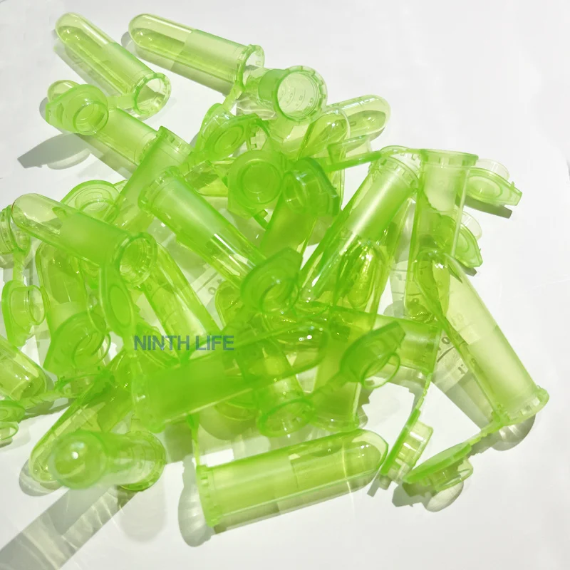 500 Stück, Polypropylen-Mikrozentrifugenröhrchen mit Schnappverschluss, 2 ml Mikro-Reagenzgläser, Mikrotube-Probenfläschchen für das Labor – Detail 8