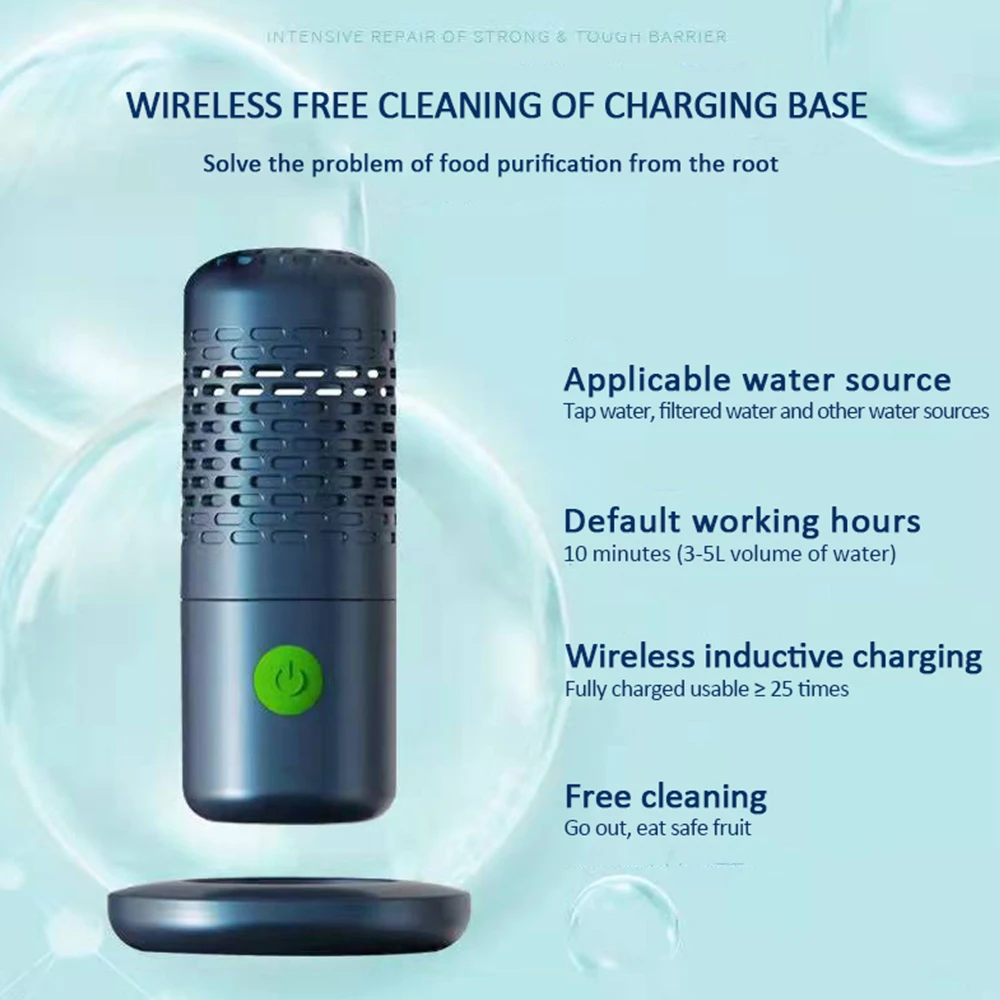 Capsule Vorm Fruit Groente Wasmachine Portable Draadloze Fruit Luchtreiniger Huishoudelijke Voedsel Cleaner Machine 3