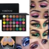 35 Colors Diamond Sequin Eyeshadow Palette Shimmer High Pigment Powder with Glitter and Satin Long Lasting Waterproof Makeup 2