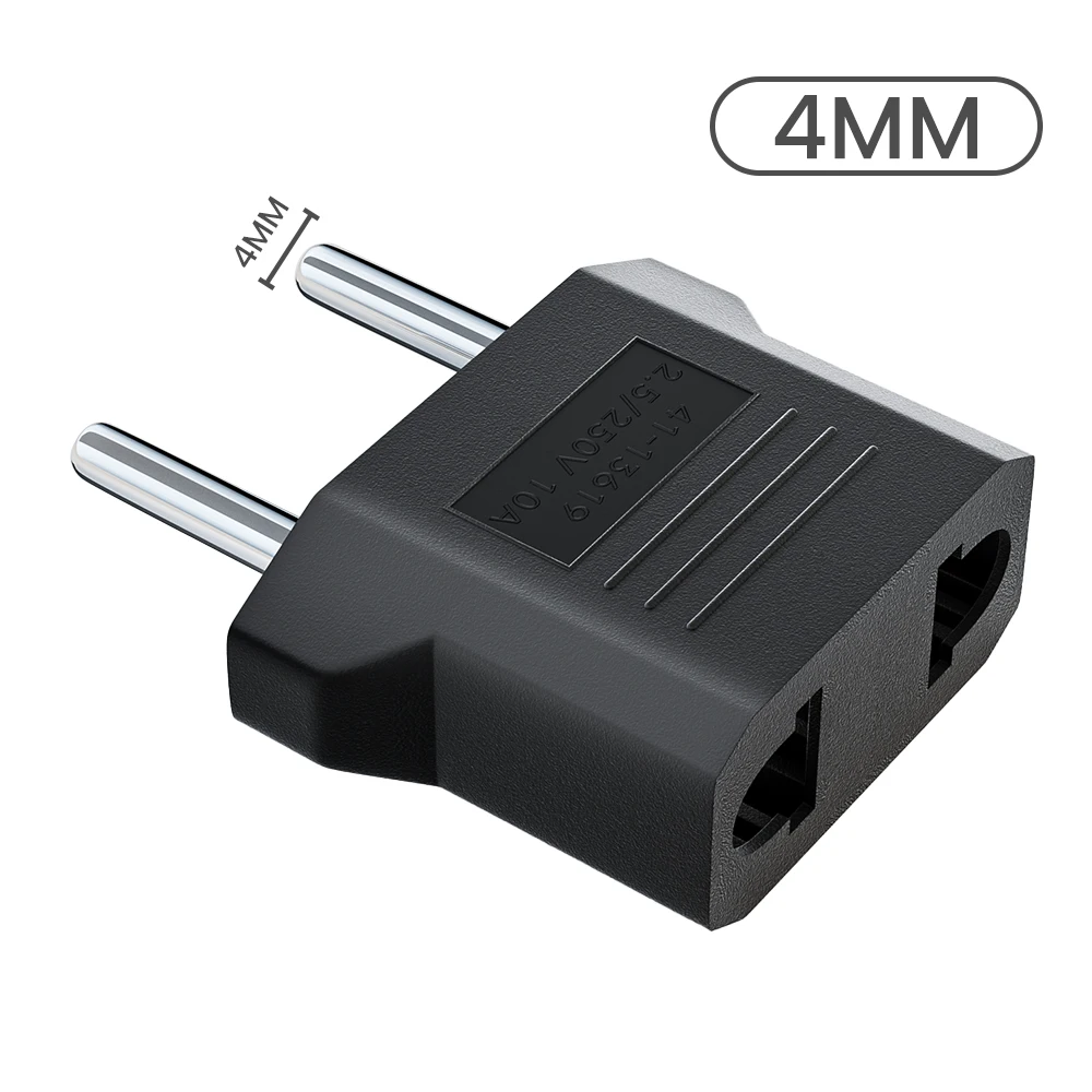 Portable Universal US to EU Plug Adapter for Fast Charging and Power Connectivity
