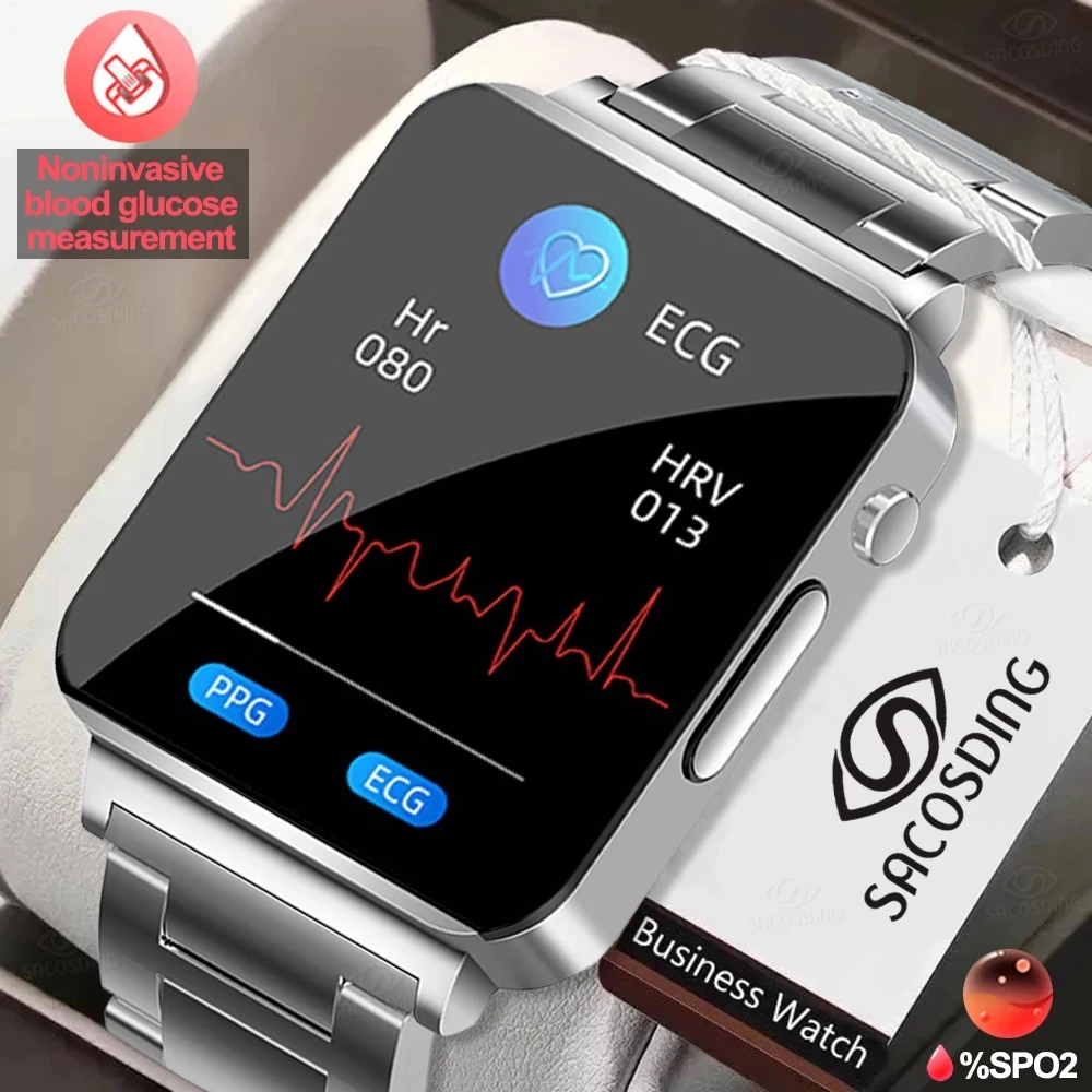 2023 Smartwatch Blood Sugar Ecg+ppg Monitoring Blood Pressure Body