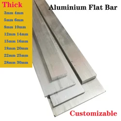 Premium Aluminum Flat Bar Plate - Versatile CNC Metal Sheets (Various Thicknesses) - 15x45mm 1pc (Length 490mm)