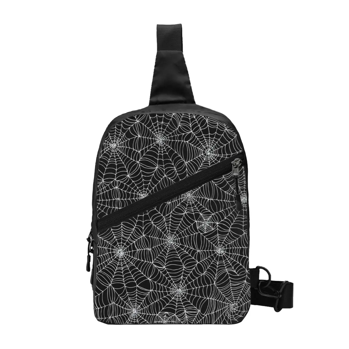Spider Web Pattern Sling Crossbody Chest Bag Uomo Zaino A Tracolla Casual Per L'Escursionismo