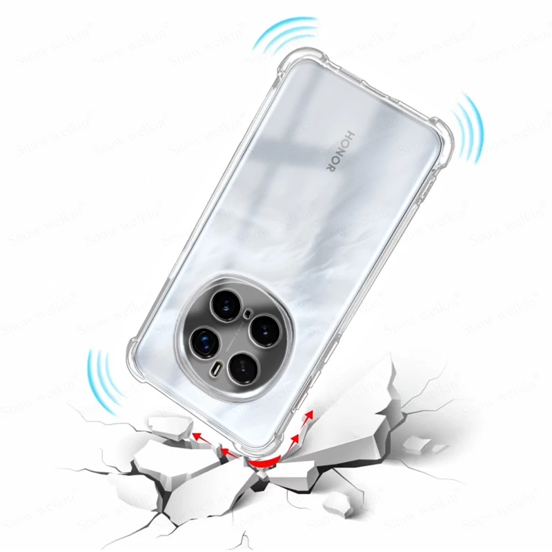 Enhanced Airbag Buffer Shockproof Clear Case - Full Protection Soft TPU Cover