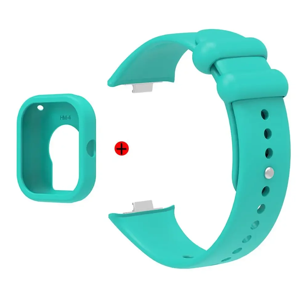 Premium Silicone Case & Strap Combo for Smartwatch - 2-in-1 Protector Shell and Band