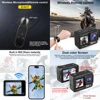 5K 4K60FPS Action Camera Dual IPS Touch LCD EIS 170° DVR 30M Waterproof 5X Zoom Sport Camera With Wireless Mic&Remote Control 4