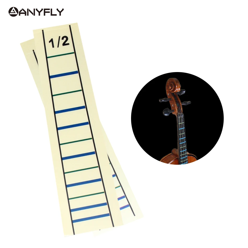 

1/2 Fiddle Finger Guides Sticker1 pcs Violino Fretboard Chart/ Marker Fingerboard Fretless Tape For Violin