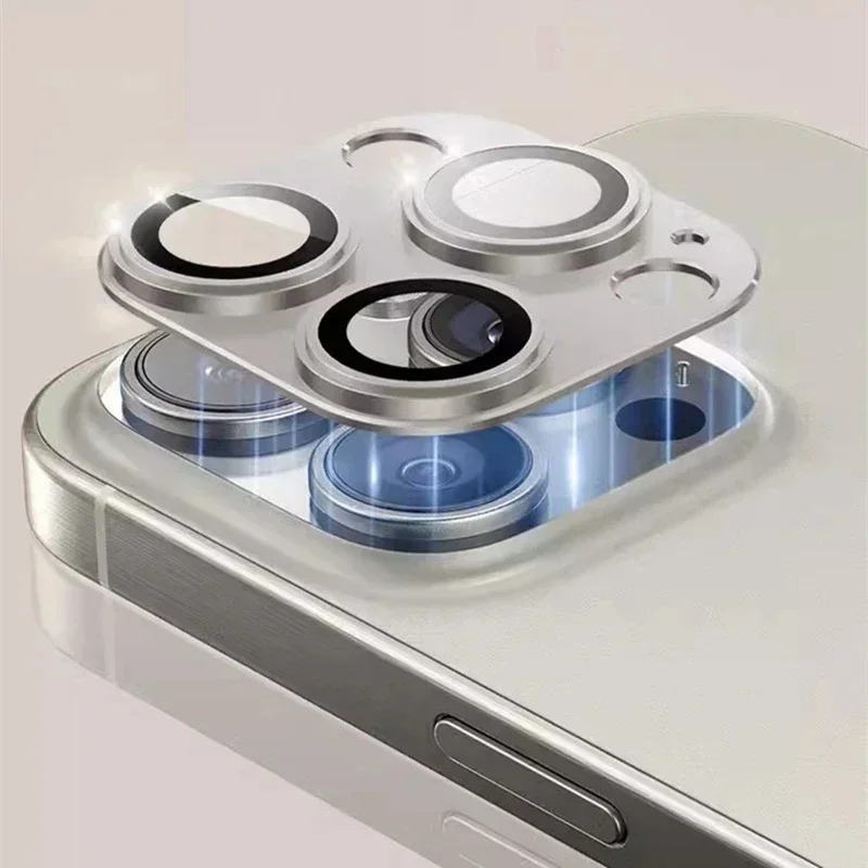 Premium Metal Camera Lens Protector Glass - Full Coverage for iPhone Pro & Mini Series