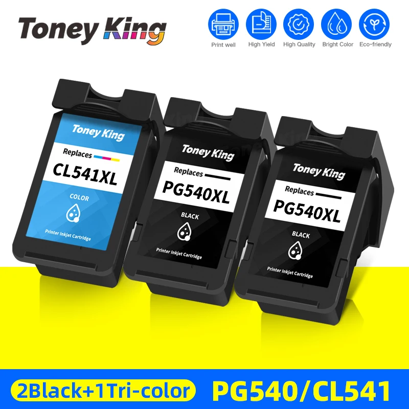 

PG-540 CL-541 Compatible Ink Cartridge Replacement For Canon PG540XL CL541XL For Pixma MX375 MX395 MG3150 MG3250 MG3550 MG4250