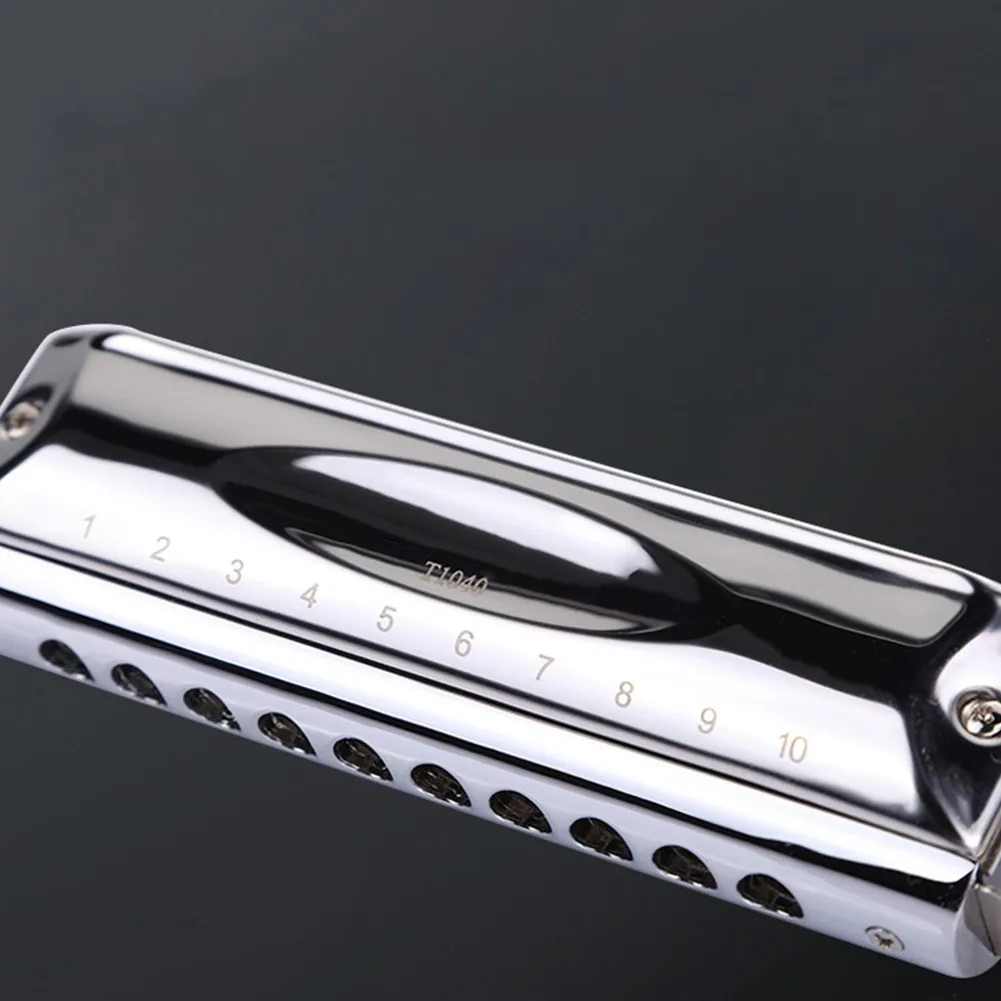 

Professional Chromatic Harmonica Key Of C 10 Holes 40Tones Mouth Organ Instrumentos T10-40 Musical Instruments Accessories Parts