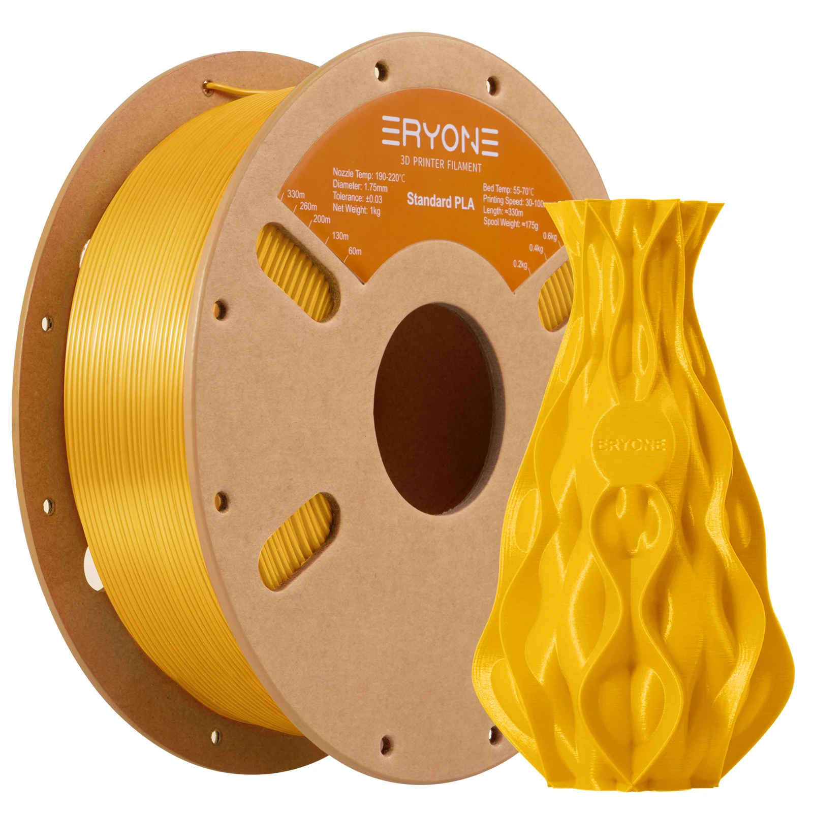 ERYONE 3KG PLA Filament 1,75mm, Standardqualität mit Hoher Zähigkeit, Geringer Verformung, Hervorragende Druckqualität, 1kg Spule – Detail 32