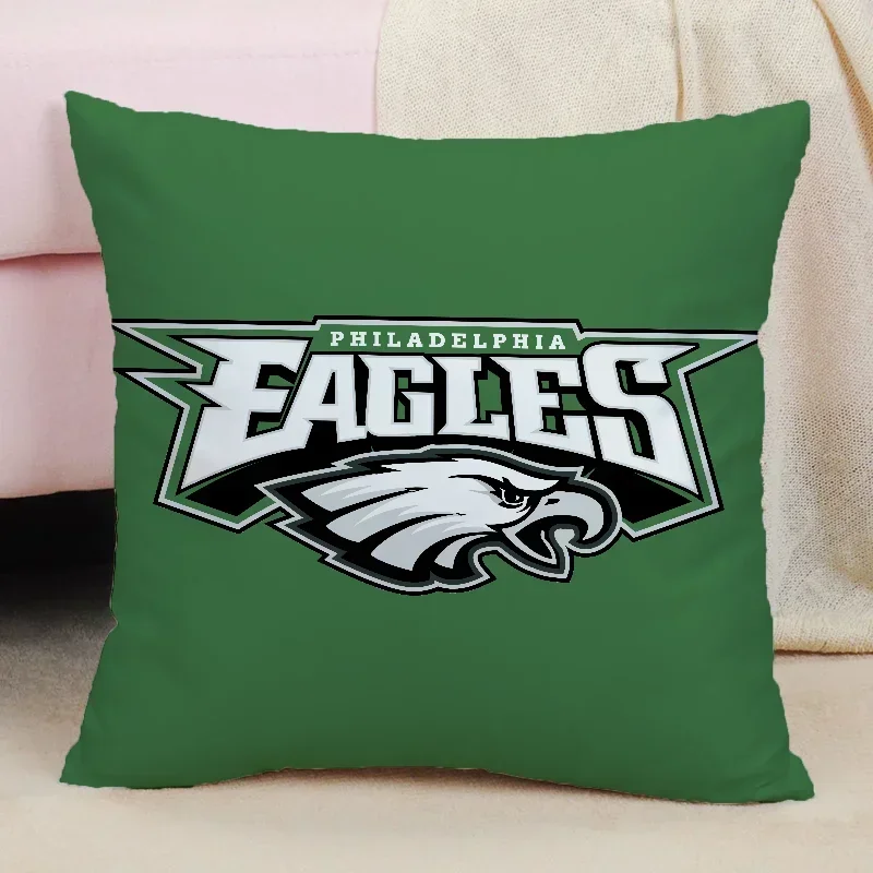 Philadelphia E-Eagles Cushion Cover 45x45 Cushions Covers Decorative Pillowcase for Living Room Home Decoration Accessories Sofa 5