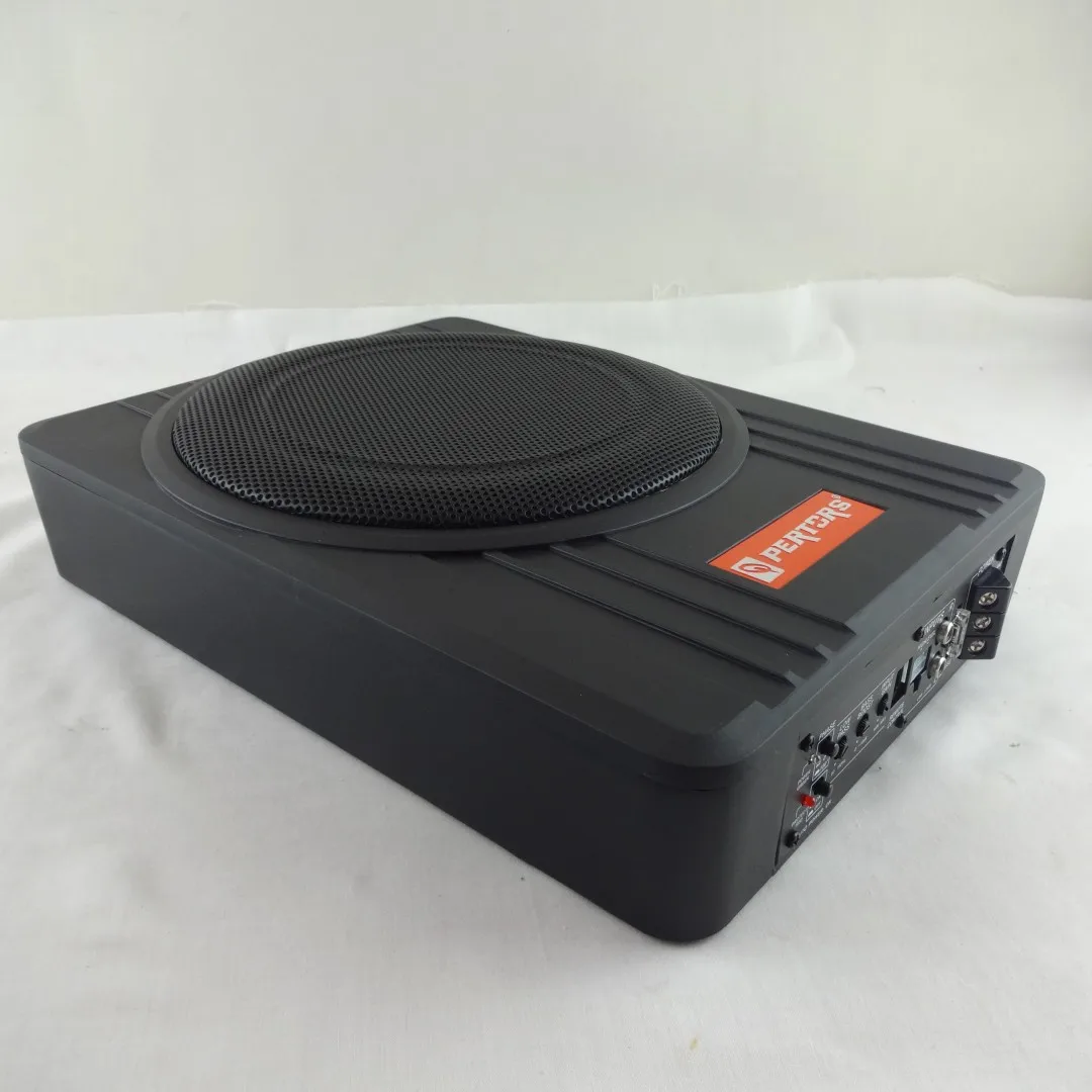 Vehicle Car 12V Ultra-thin Volume 8-inch Thin Seat Gun Small Car Small Steel Gun High-power Active Subwoofer.