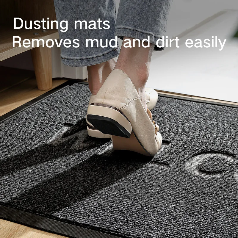 MATALL - Juego De 2 Alfombrillas De Bienvenida Para Interiores Y Exteriores, Absorbente Y Drenante, Resistente Al