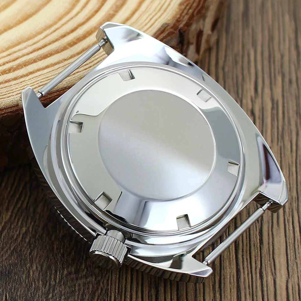 41mm Tuna Turtle NH35 männer mechanische Uhr Fall Gewölbtem Saphir Für seiko NH35 NH36 NH34 4R36 Bewegung Mod SKX uhr zubehör – Detail 12