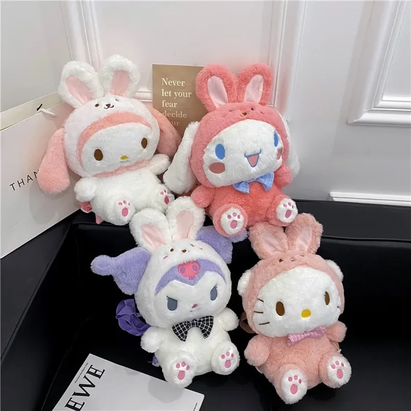 

Kawaii Sanrio Anime Hello Kitty Shoulder Bag Cinnamoroll Cute Cartoon My Melody Fashions Kuromi Cuddly Toy Christmas Present