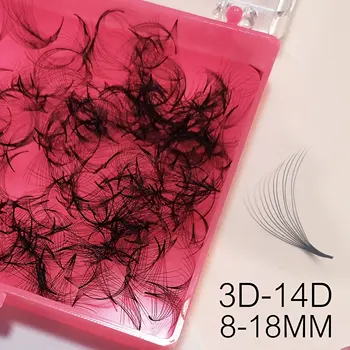 루즈한 선풍기 속눈썹 연장, 뾰족한 베이스, 프리메이드 팬, 날카로운 얇은 베이스, 속눈썹 연장, 1000, 3d-14d, 16mm, 17mm, 18mm