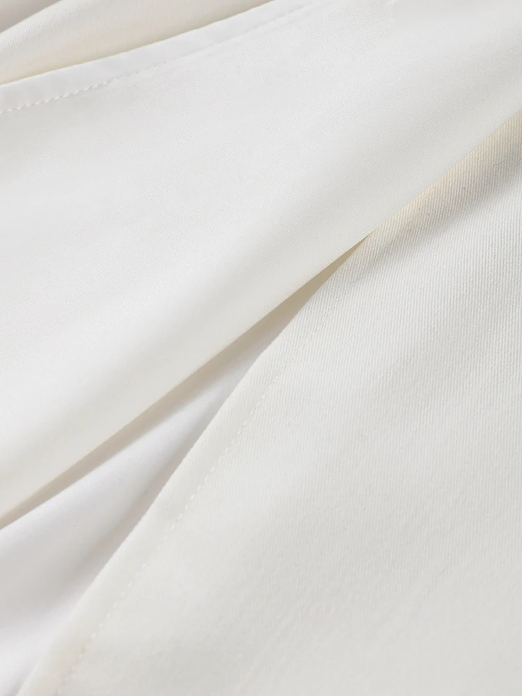 Lange Abendkleider für Damen, V-Ausschnitt, hoher Schlitz, diagonale Knopfleiste, Knopfkleid, Herbst 2022, Bürodame, volle Ärmel, figurbetont, Vestido – Detail 9
