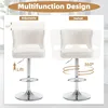 Bar Stools, Velvet Counter Height Adjustable Barstools, Swivel Bar Chairs for Kitchen Island, Cafe, Bar 4