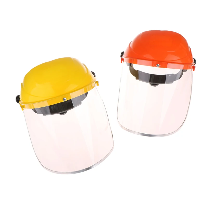 New Transparent Full Face Shield Safety PC Head-mounted Eye Screen Hat Eye Protection Face Mask Motorcycle Mask Equipments face shield
