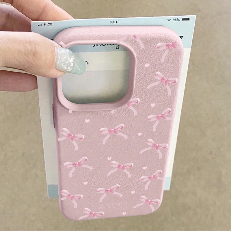 Pink Bowknot Love Phone Case Cover