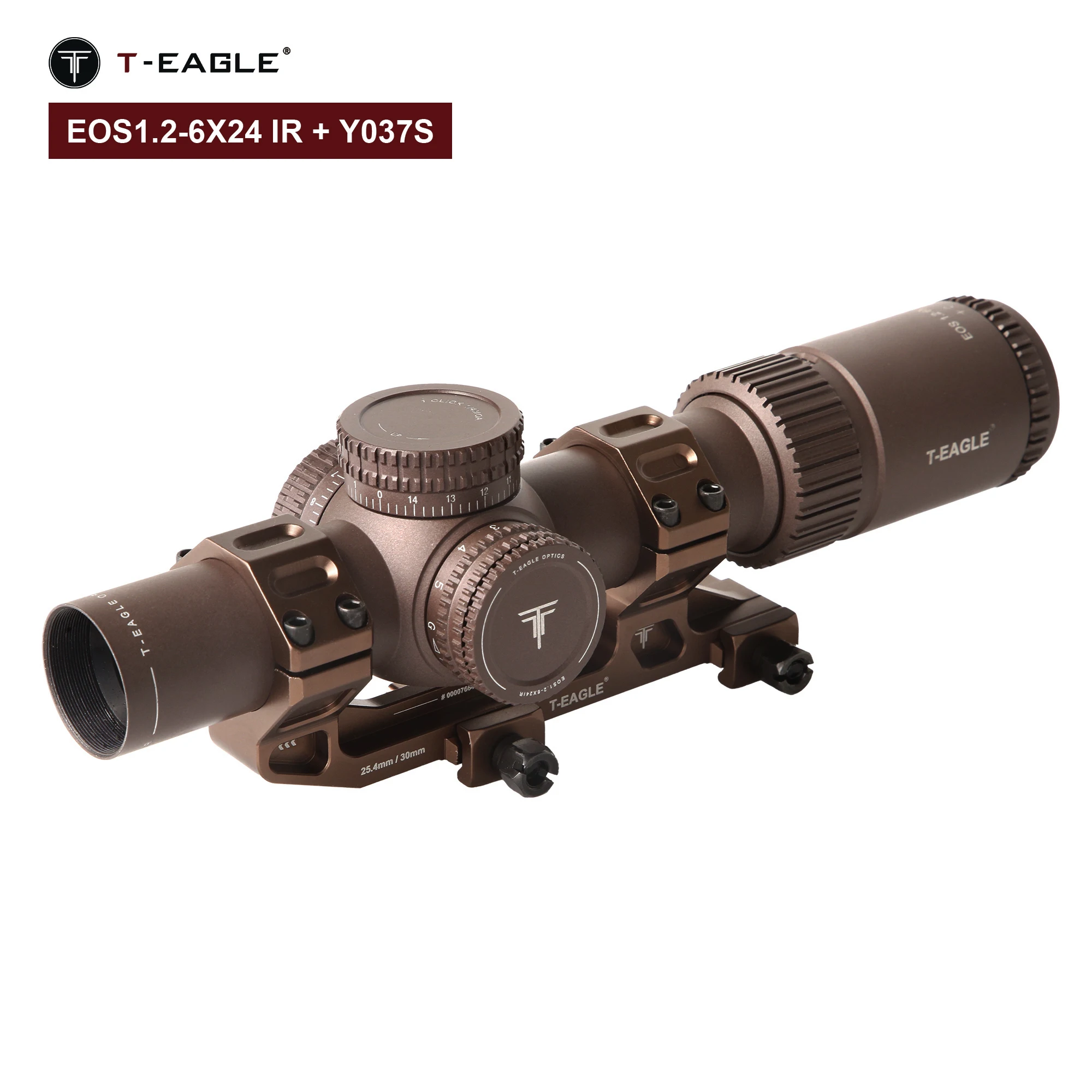 T-EAGLE EOS 1.2-6 X24 IR Tactical Riflescope Spotting Scope For Rifle Hunting Optical Collimator Air Gun Sight Red Green Light rifle scope