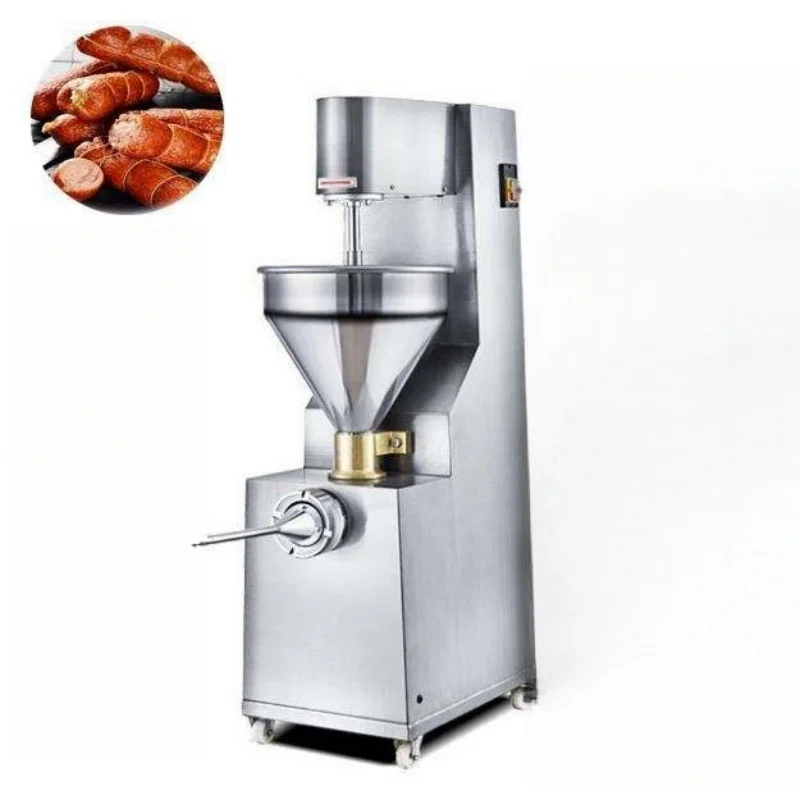 

Favourable price high efficiency capacity 15kg/time food grade stainless steel sausage stuffer manual