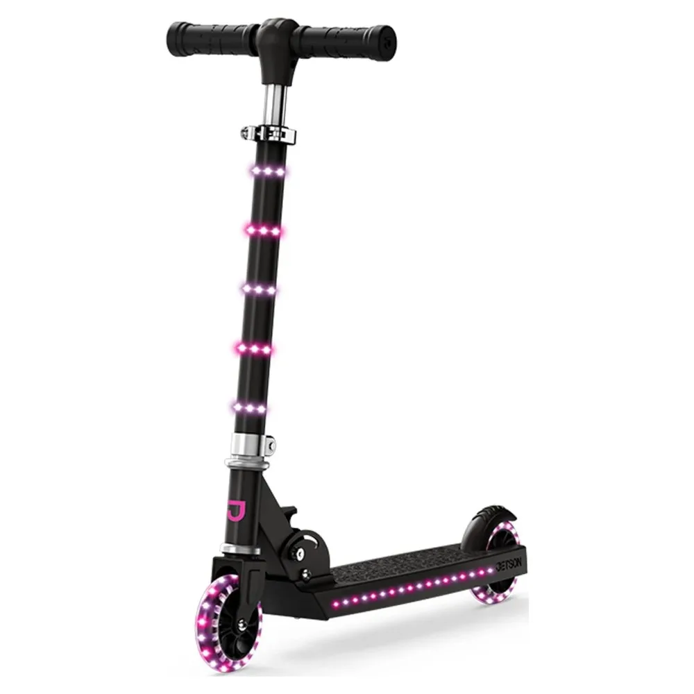 

2024 New Light-up Folding Kids Kick Scooter, Pink