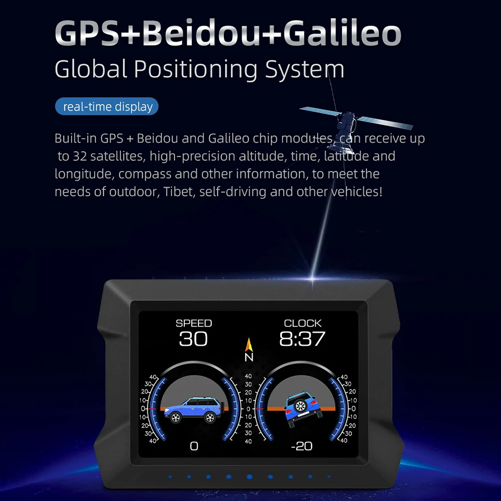 ε ڵ HUD P22  ÷ º ǻ ׽ ð  , GPS ӵ OBD2   
