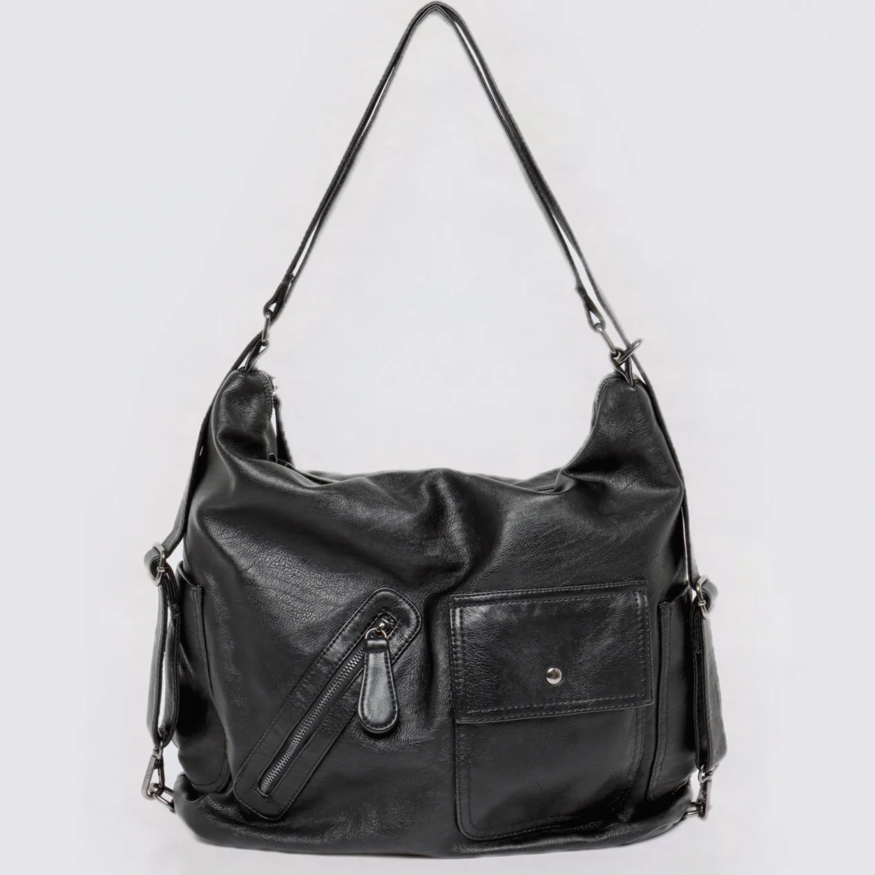 Miyagawa 2023 Spicy Girl Backpacks Vintage Soft Leather Large Capacity Multiple Backing Functions Adjustable Shoulder Tote Bag 5