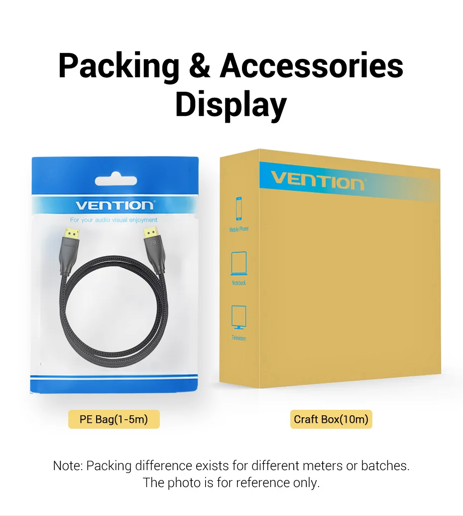 8K DisplayPort 1.4 Cable for TV 4K@144Hz 32.4Gbps DisplayPort to DP for PC Compu