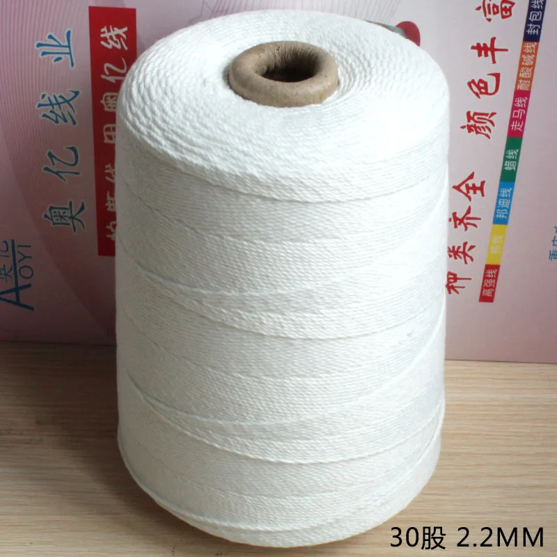 1kg 2MM Weiße Baumwollschnur für Bastelarbeiten, Bäckerschnur, Küchen- und Metzgerschnur zum Fleisch Braten, Einwickeln und Verpacken – Detail 6