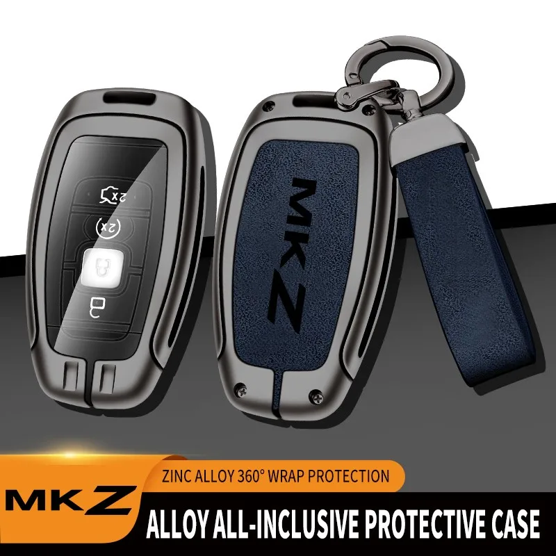 

Zinc Alloy Car Key Case For Lincoln MKZ 2017 2018 2019 2020 Remote Control Protector For Lincoln MKZ Dedicated Car Key Cover