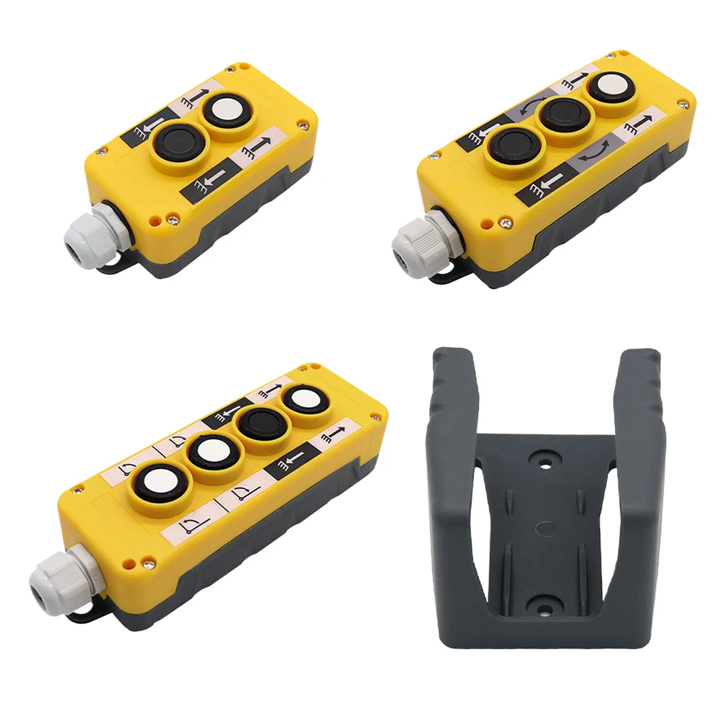 Crane Remote Control Crane Push Button Switch COP-2B Electric Crane Remote Control Push Button Car tail lift button switch Rainproof Emergency Stop Switch