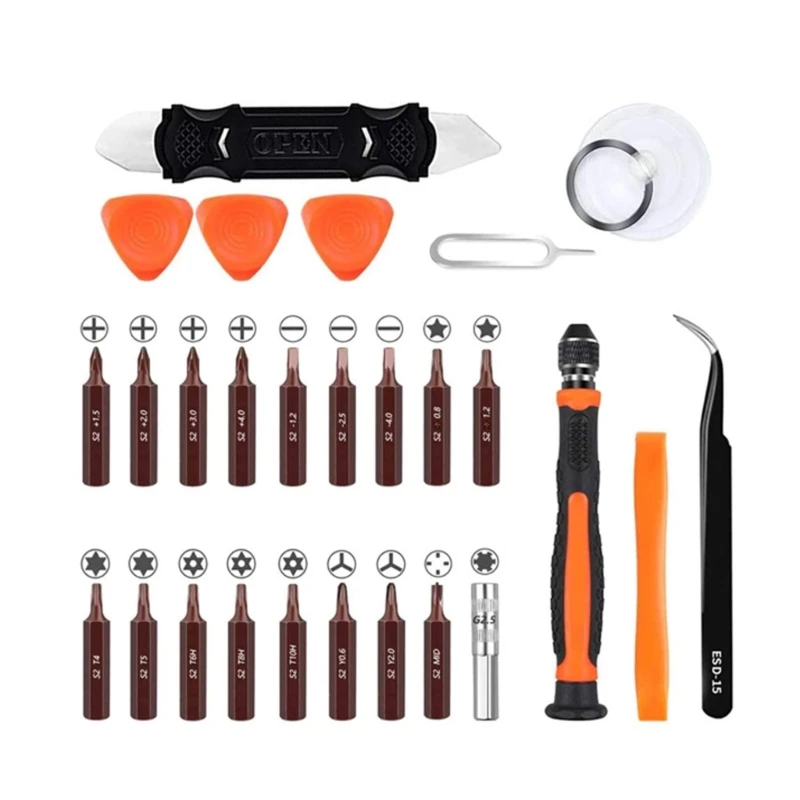 

Muititool 27 In 1 Screwdriver Set Magnetic Screw Driver Bits PC Phone Repair Hand Professional DropShipping
