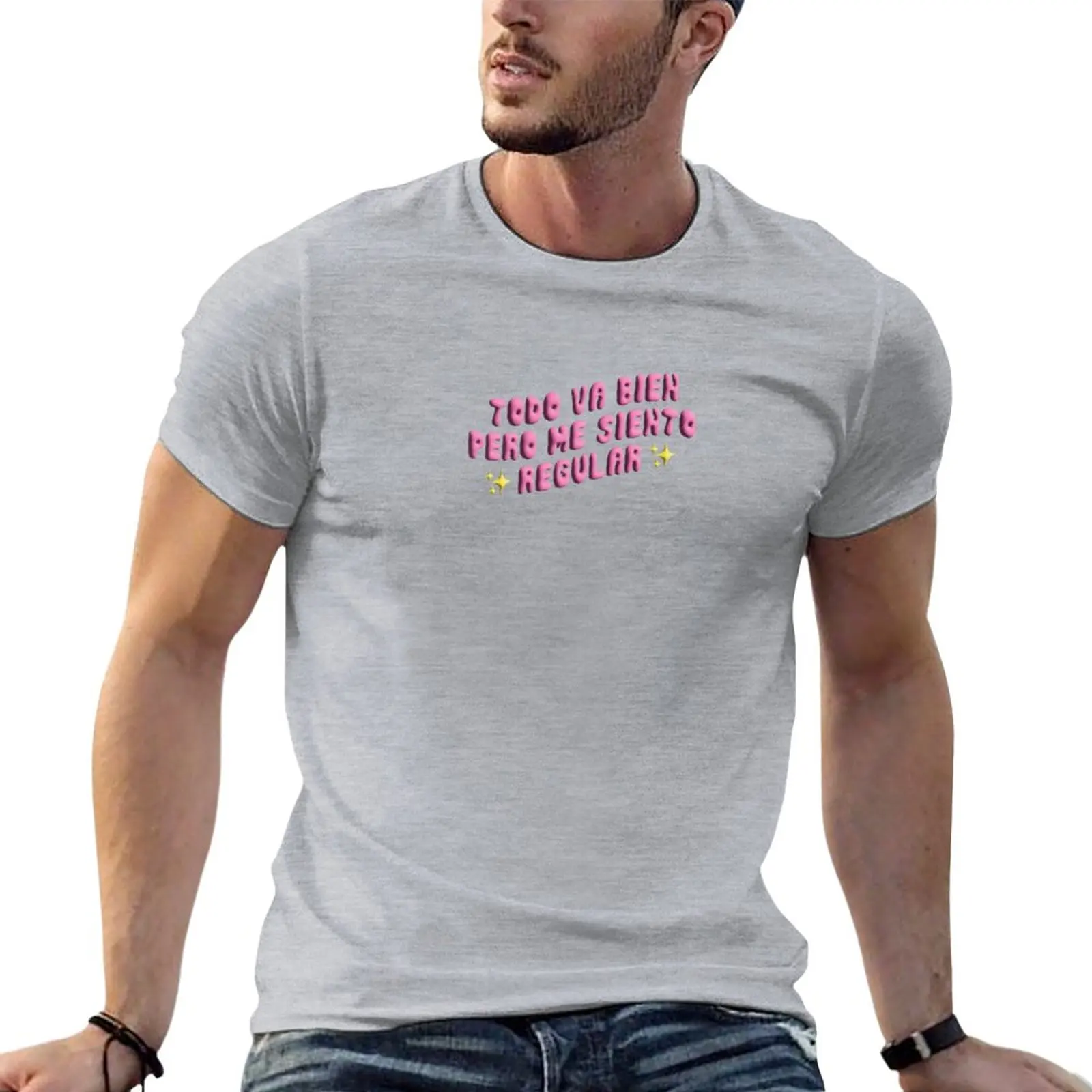

everything is going well but I feel regular - emotional intelligence belén aguilera T-Shirt vintage t shirt men clothings